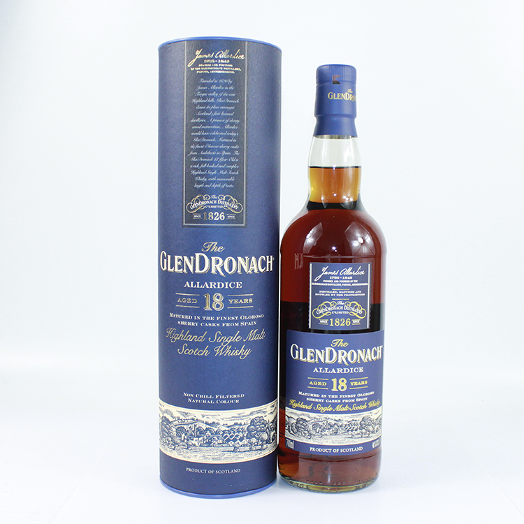 格兰多纳18年高地单一麦芽苏格兰威士忌glendronach雪莉威士忌