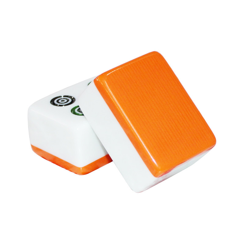 包邮一级品家用麻将牌 大号手搓富贵橙色40 42mm38中号送皮革桌布