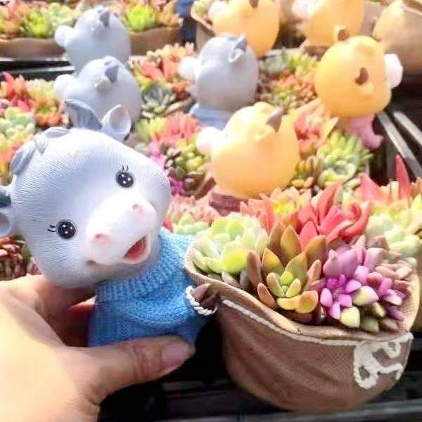 Large bunny cow plavoon home villa gardening decorative ornaments Polymetulozoine creative personality cute Large bunny cow plavoon home villa gardening decorative ornaments Polymetulozoine creative personality cute
