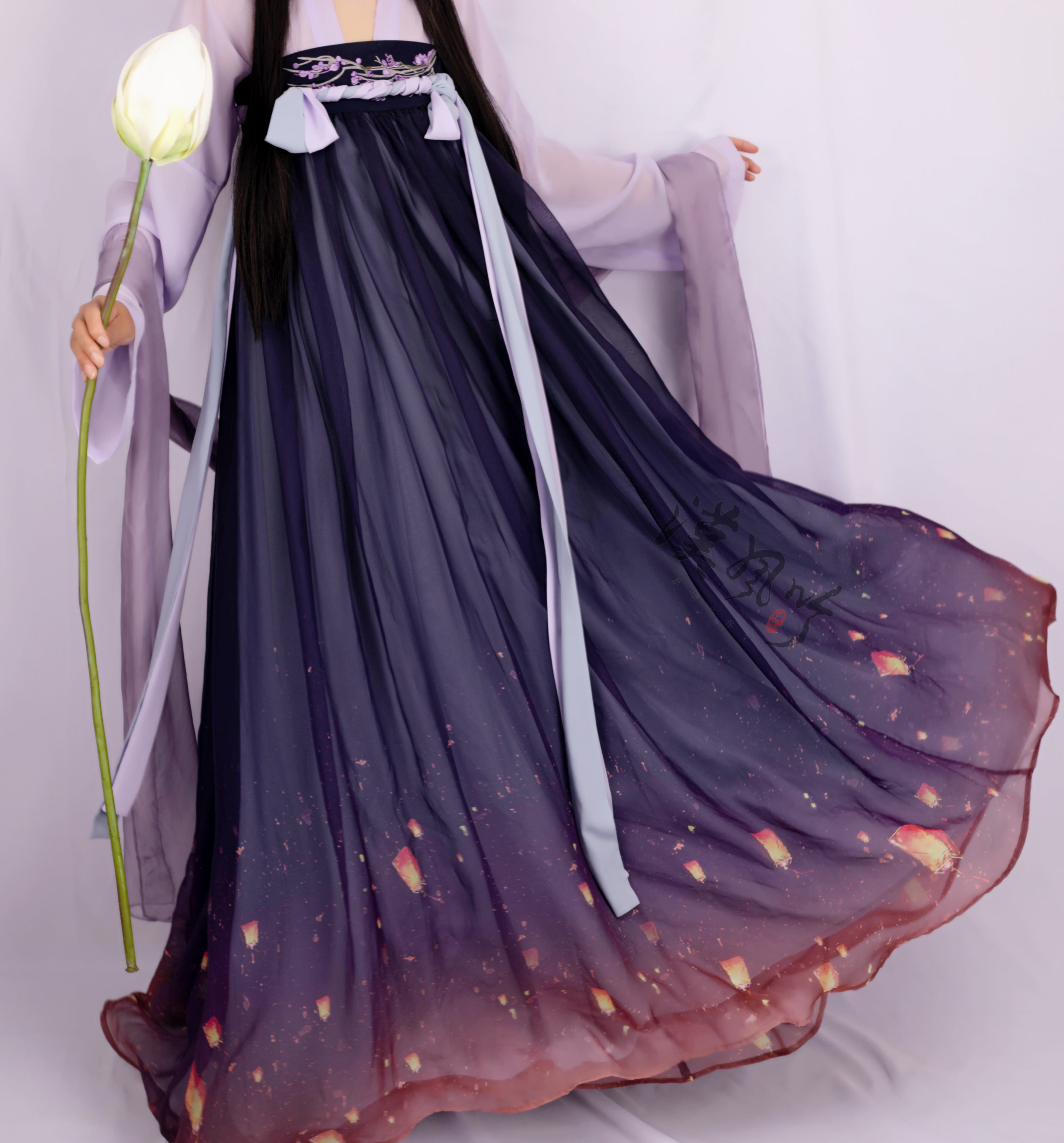 现货祈愿绝版意外掉落唐制两片式齐胸衫裙汉服女汉服