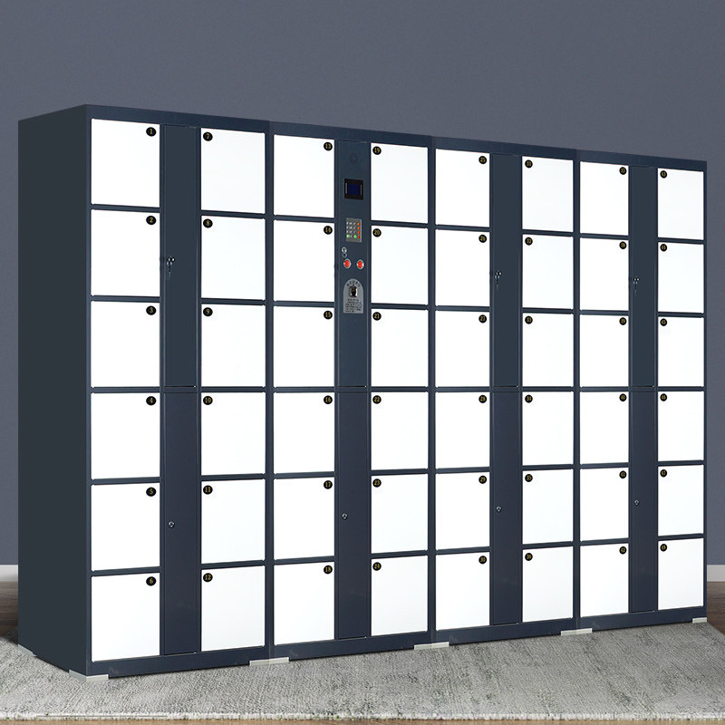 商场电子存包柜超市条码指纹刷卡储物柜单位自助寄存扫码柜密码柜