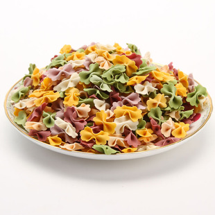 手工蝴蝶面果蔬面彩色无添加无盐面条蔬菜营养非婴儿儿童辅食500g