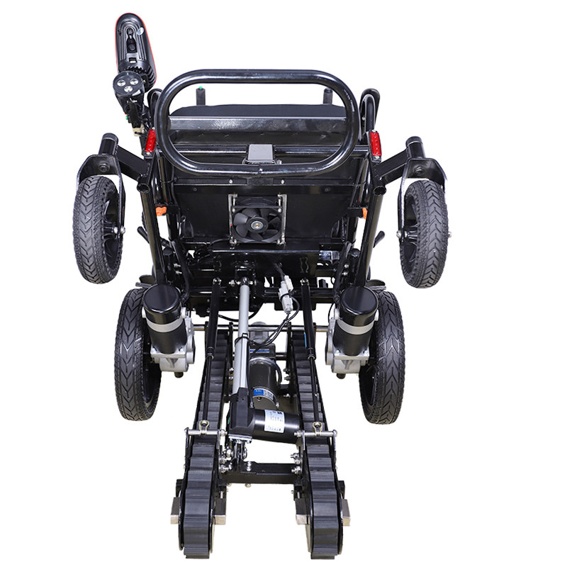 电动爬楼轮椅老人残疾人智能上下楼梯车履带式爬楼机轻便可折叠