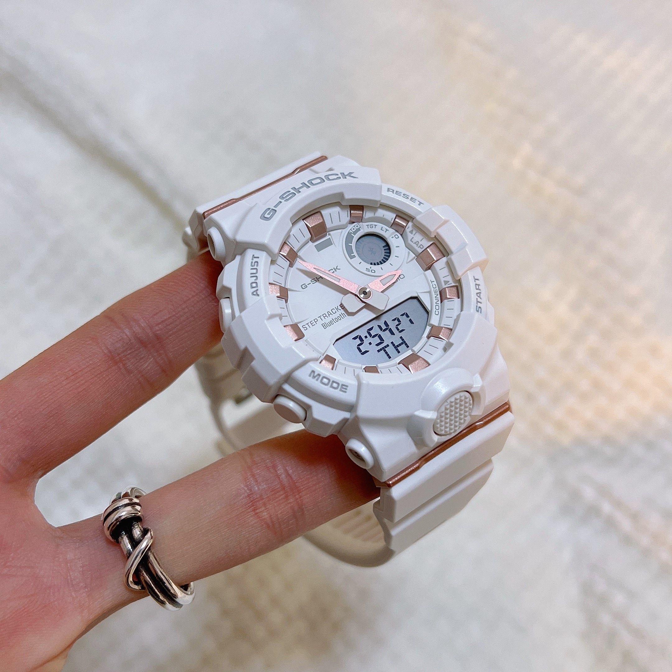 casio卡西欧g-shock蓝牙计步多功能手表男女gma-b800-7a8a日韩腕表