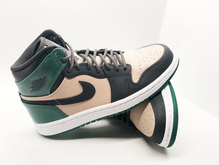 代购正品jordanretroaj1女鞋嫩黑粉绿篮球鞋