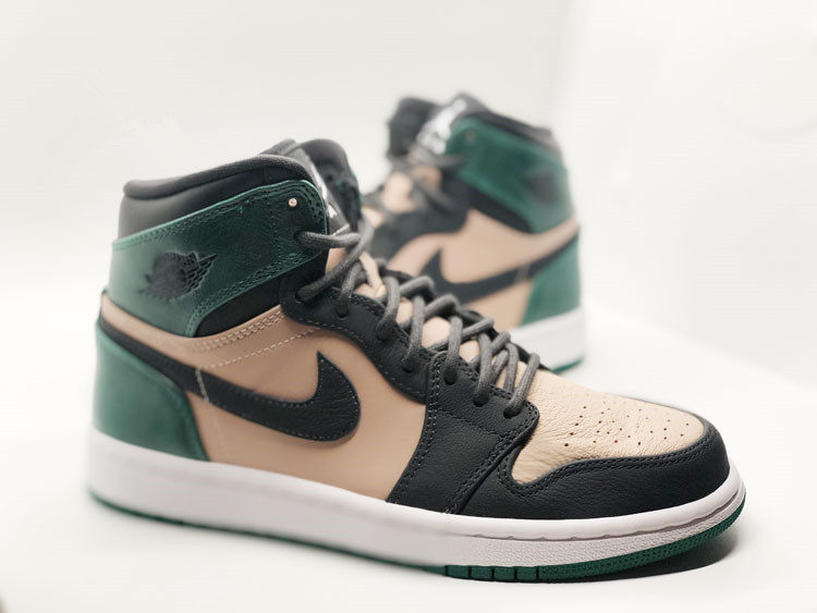 代购正品jordanretroaj1女鞋嫩黑粉绿篮球鞋