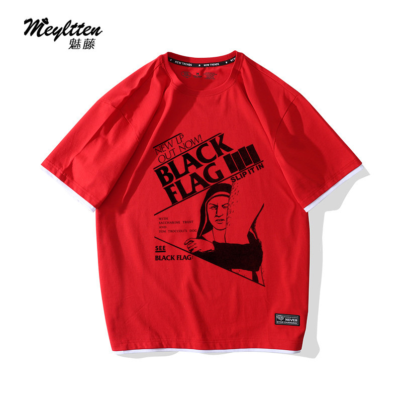 罗伯特唐尼同款钢铁侠复仇者黑色安息blacksabbath短袖t恤