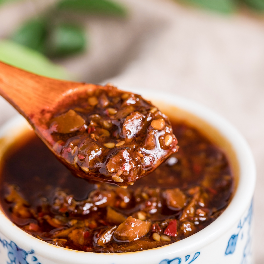 蓉李记香辣酱夹馍暴下饭香菇酱200g2