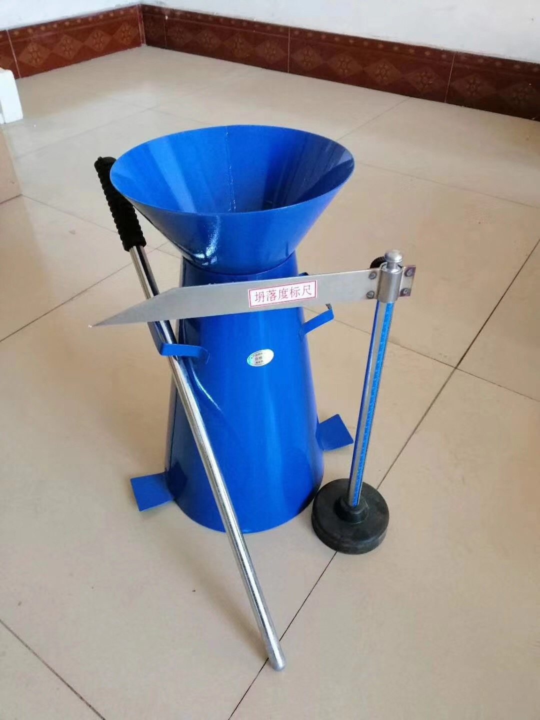 落度加厚混凝土桶坍漏斗捣棒标尺四件件套测量仪器其它仪表仪器