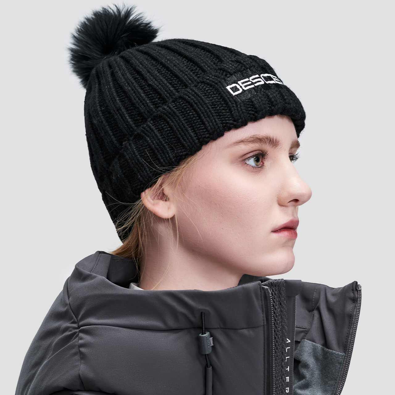 descente迪桑特skistyle女子针织d0432skc92a运动帽