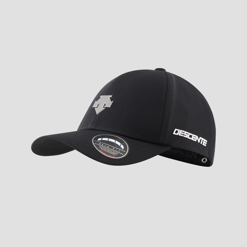 descente迪桑特舒适透气运动休闲男女女同棒球帽弯檐鸭舌帽运动帽