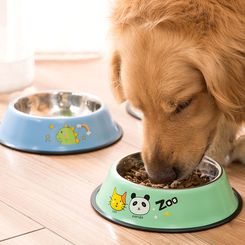 狗盆狗碗打翻小型泰迪不锈钢单碗狗狗食盆狗盘粮水碗碗