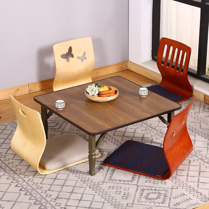 折叠桌小炕桌家用地桌小饭桌榻榻米飘窗桌床上折叠餐桌小矮桌方桌