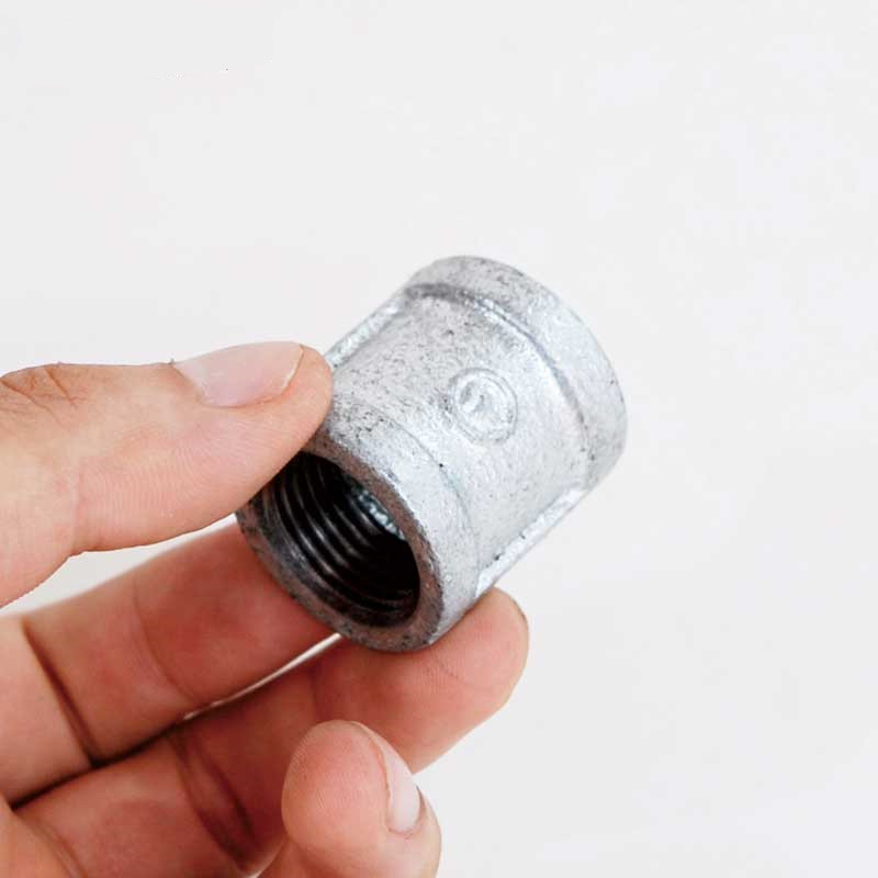 管古直通热镀锌水管铁接头配件内丝直接4分一寸半6分水管接头管箍