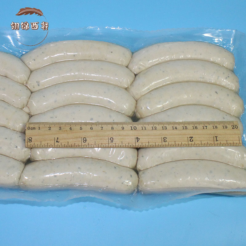 意华慕尼黑式白肠1kg 德国风味香肠水煮 烟熏芝士烤肠200g 图林根