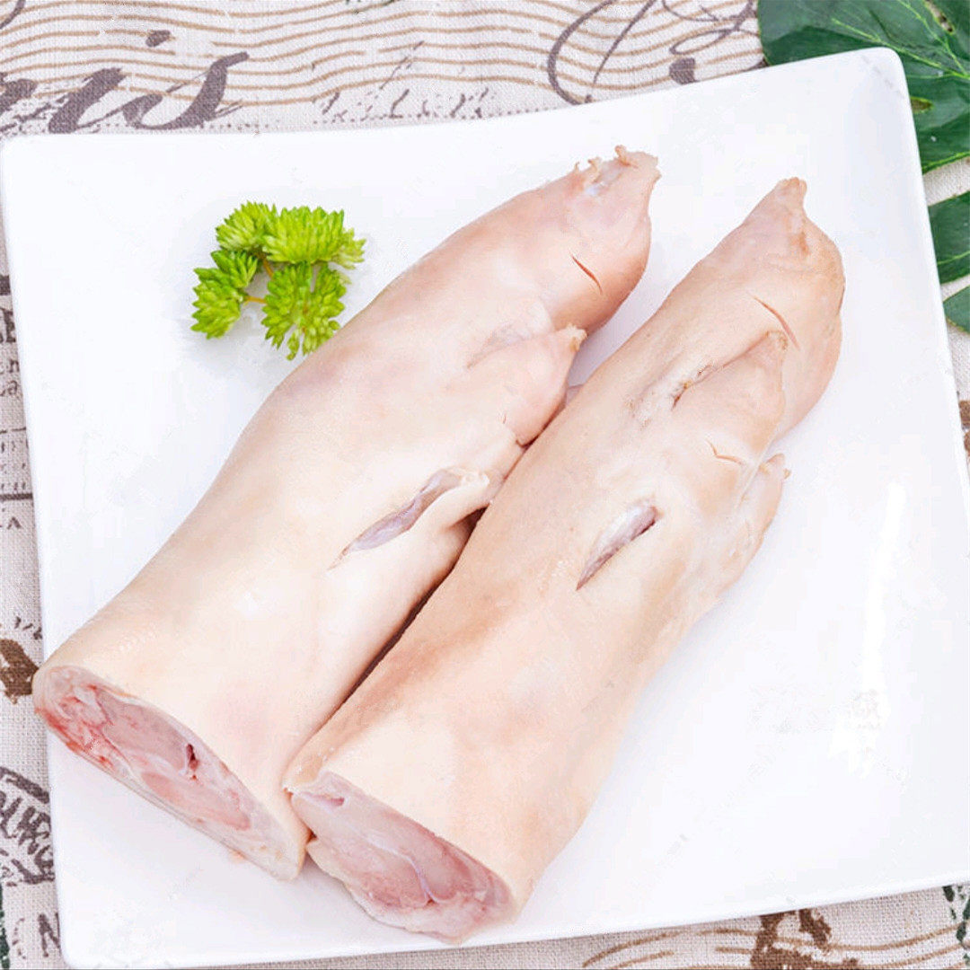 猪脚猪蹄新鲜冷冻抽筋猪手蹄猪后脚食材生包邮生猪肉