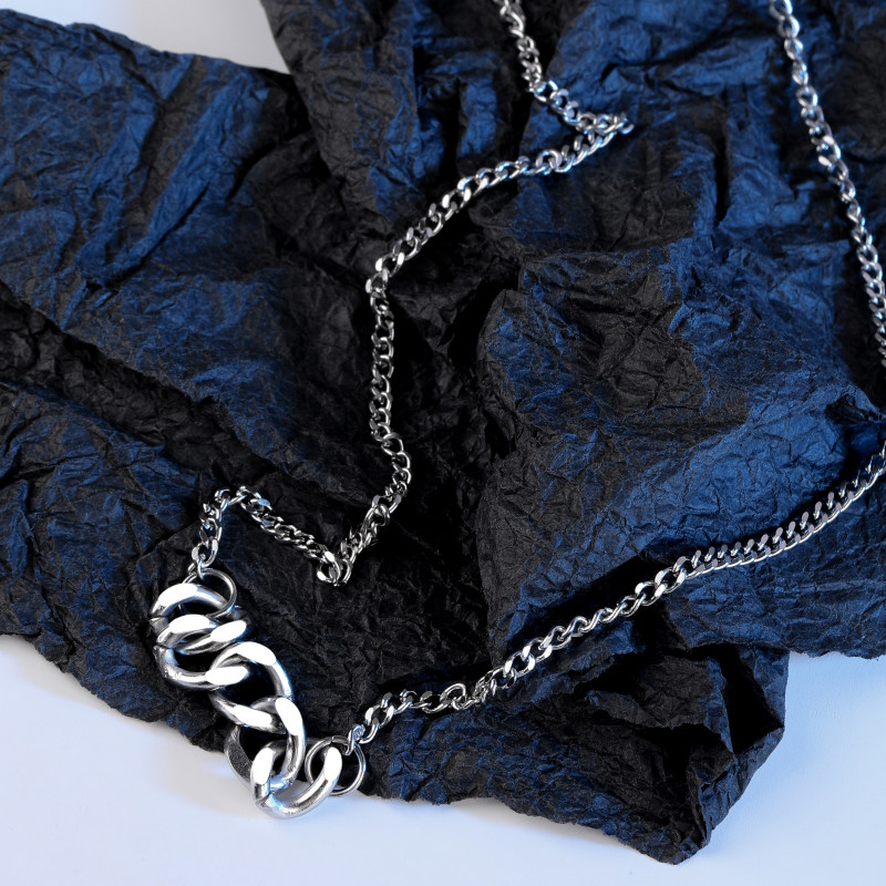 新款kansai简约混合拼接项链ins欧美冷淡配饰项链