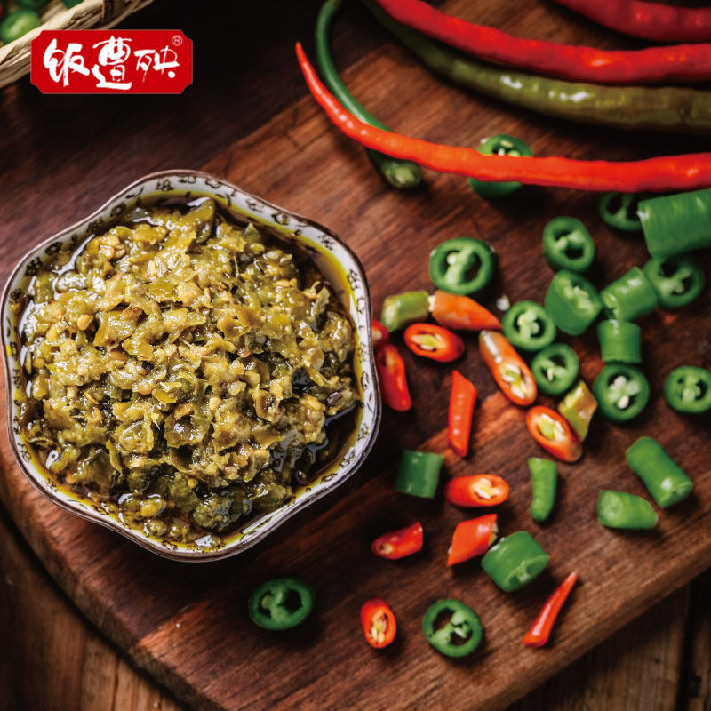 【李佳琦直播间推荐】饭遭殃重庆下饭菜辣拌饭红椒青椒酱230g*2瓶