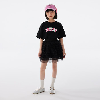 ເສື້ອຜ້າເດັກນ້ອຍ Ueki Mesh Princess Skirt Cake Girls Short Skirt Medium and Large Children 2024 Summer Clothes New Casual Versatile Children