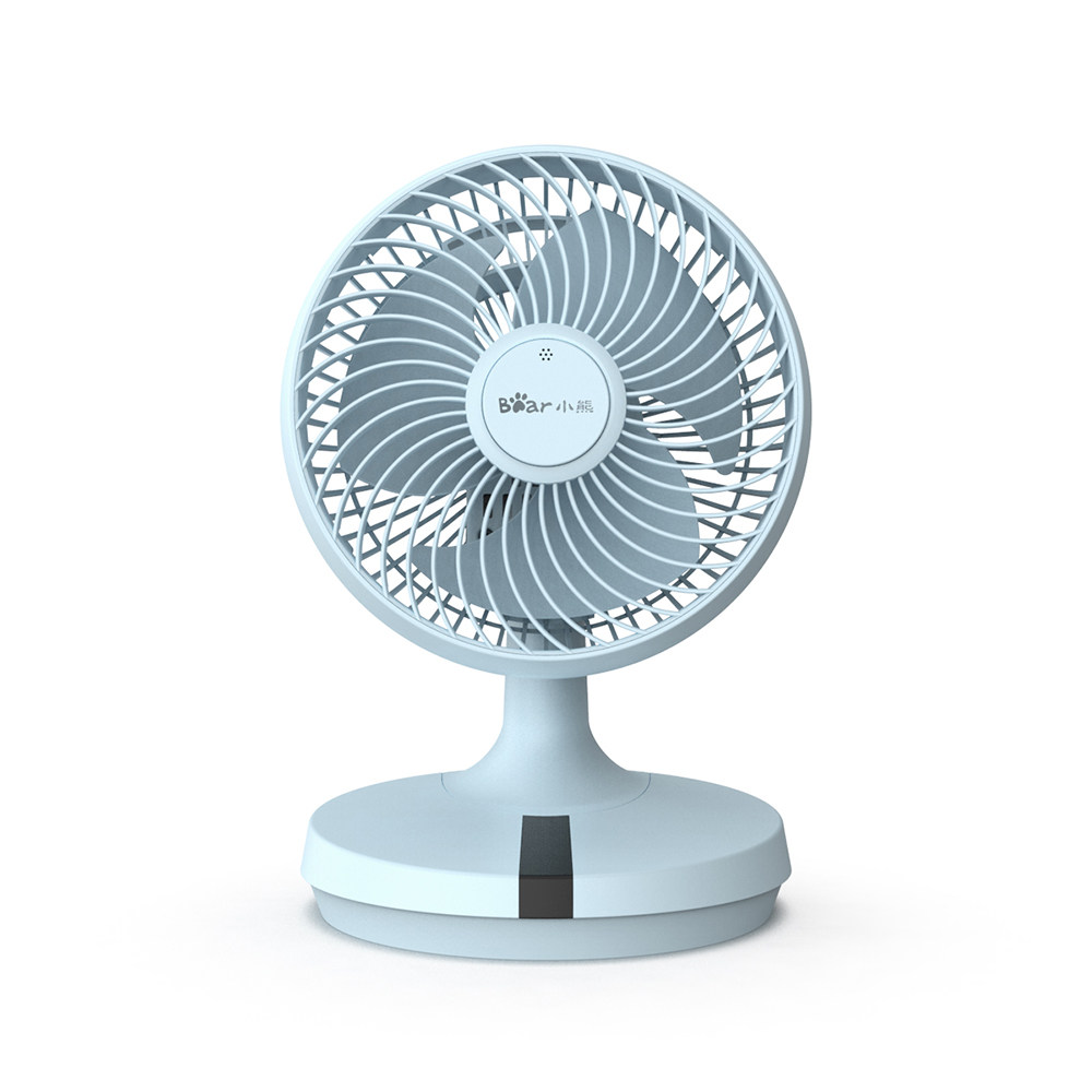 小熊电风扇空气循环涡轮对流宿舍家用立式摇头空气循环扇