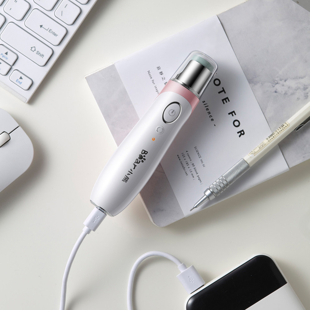 小熊电动美甲器打磨机抛光修脚趾甲灰厚指甲修甲器磨甲器修指甲刀