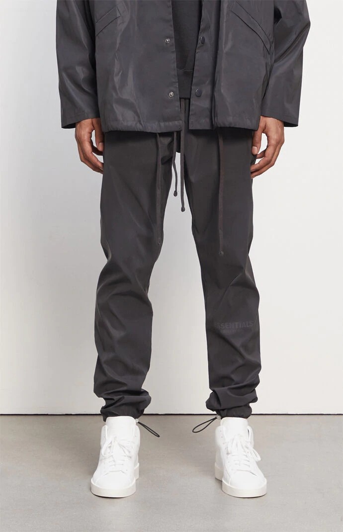 fogfearofgodessentials镭射复线反光抽绳束口长裤高街飘带