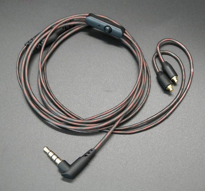 耳机diy带麦可调音量mmcx插口入耳式动圈机头耳机