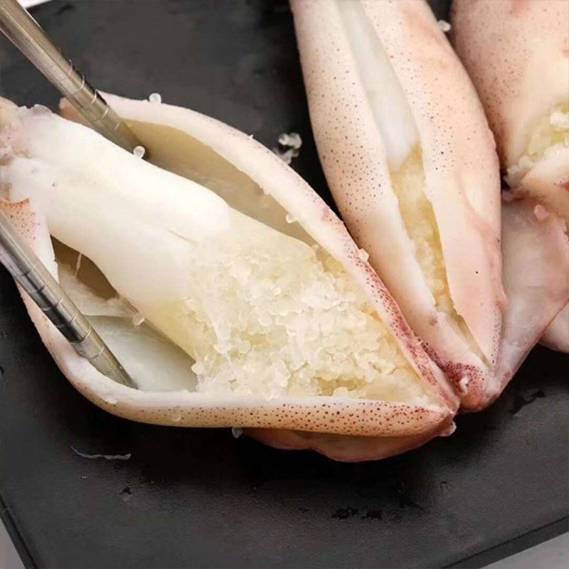 新鲜海鲜花枝鱼仔鱼目墨鱼乌贼带籽笔管熟冻冷冻鱿鱼