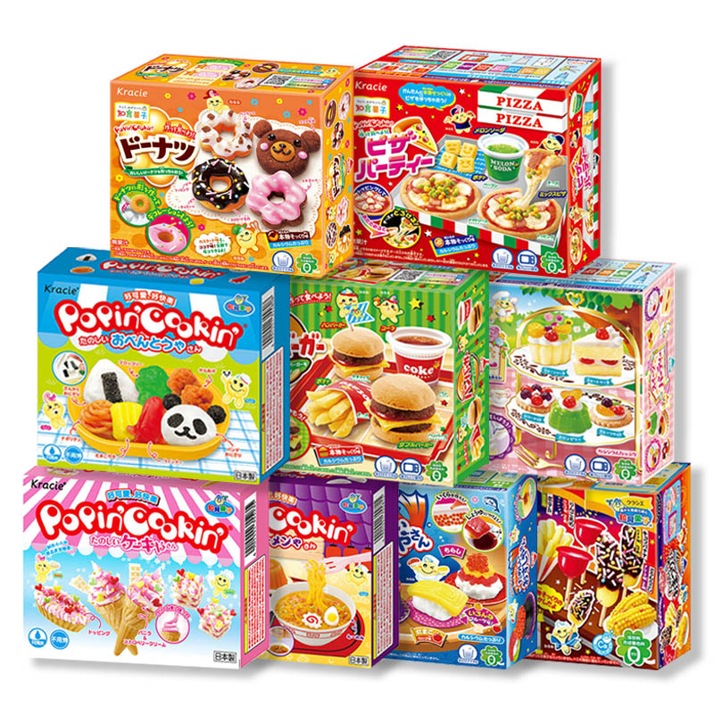 日本食玩进口嘉娜宝可食玩具拉面饺子汉堡便当糖果