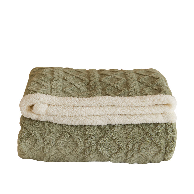 恒源祥塔芙绒沙发毛毯秋冬双层加厚午睡盖毯双面休闲毯