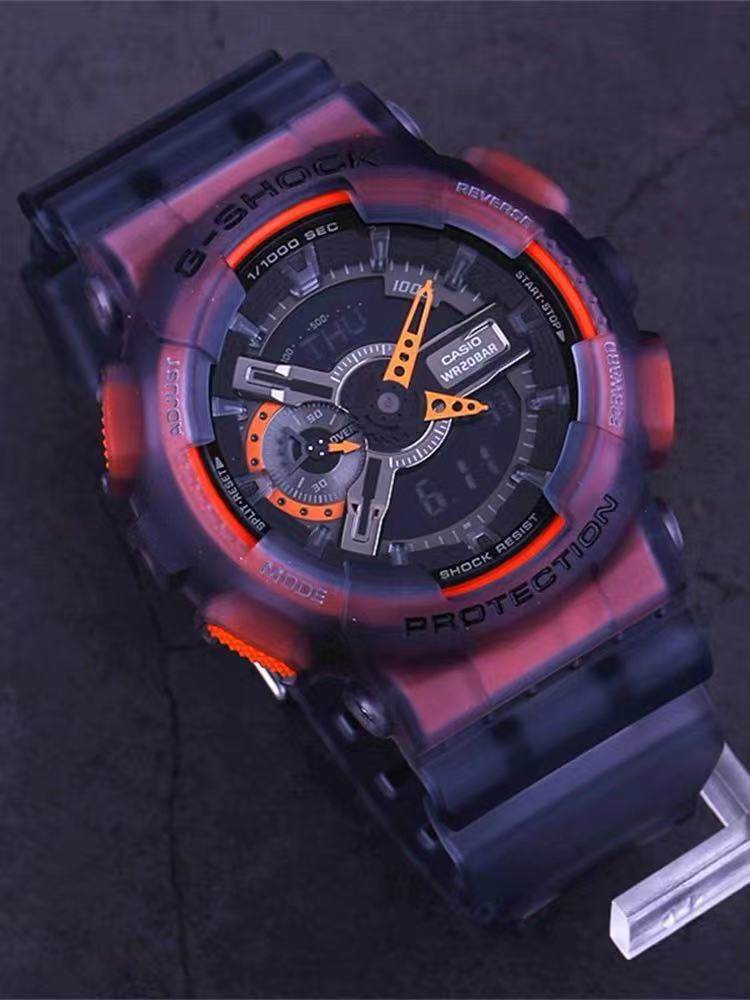 卡西欧冰电之刃系列gshock限定限量透明方块ga110ls日韩腕表