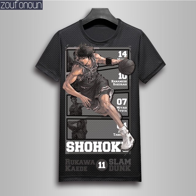 2020 new short-sleeved slam dunk T-shirt short-sleeved Mitsui Shouxiang Rukawa loose basketball clothes 2020 new short-sleeved slam dunk T-shirt short-sleeved Mitsui Shouxiang Rukawa loose basketball clothes