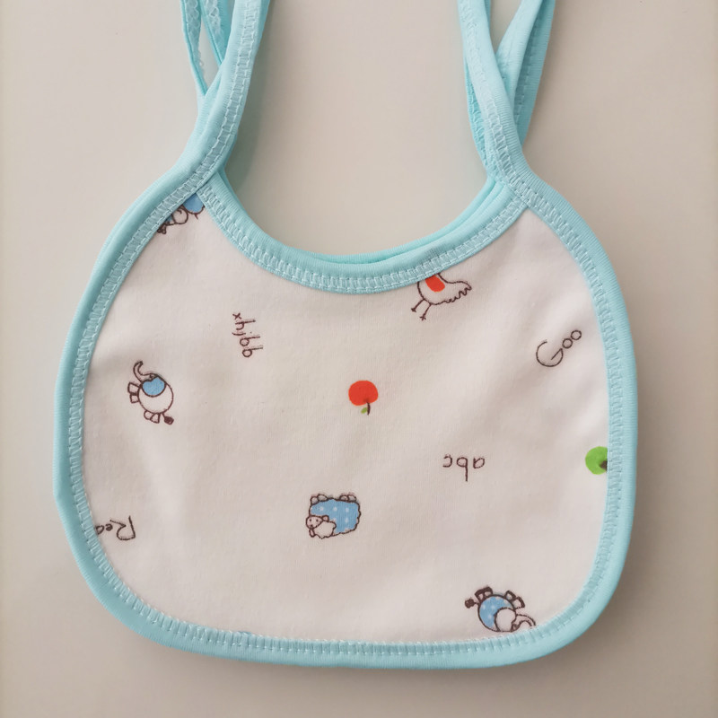 口水宝宝系带纯棉新生儿围嘴围嘴儿儿童围兜饭兜小围嘴