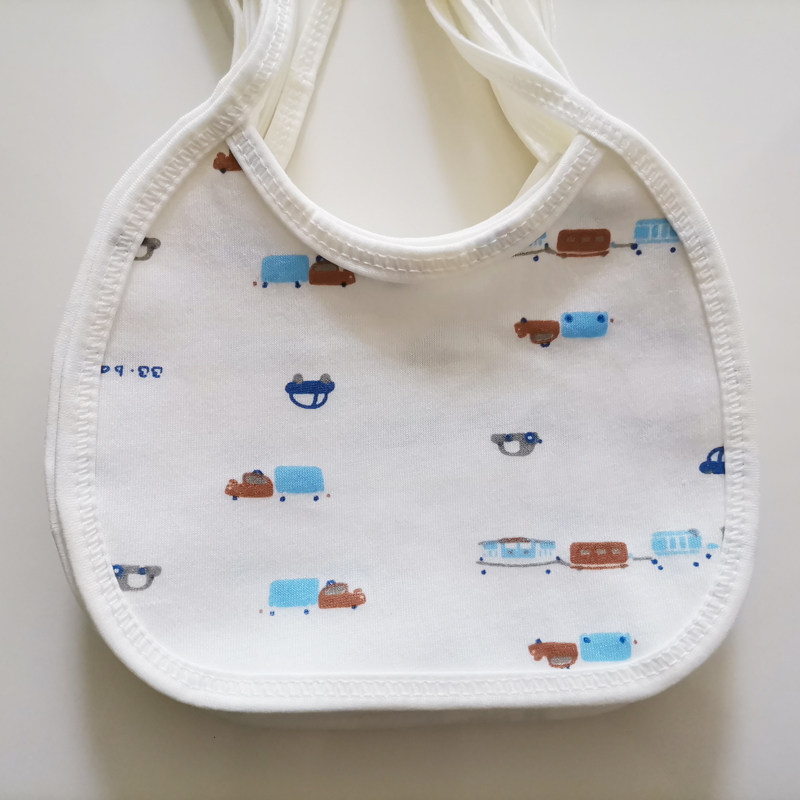 口水宝宝系带纯棉新生儿围嘴围嘴儿儿童围兜饭兜小围嘴