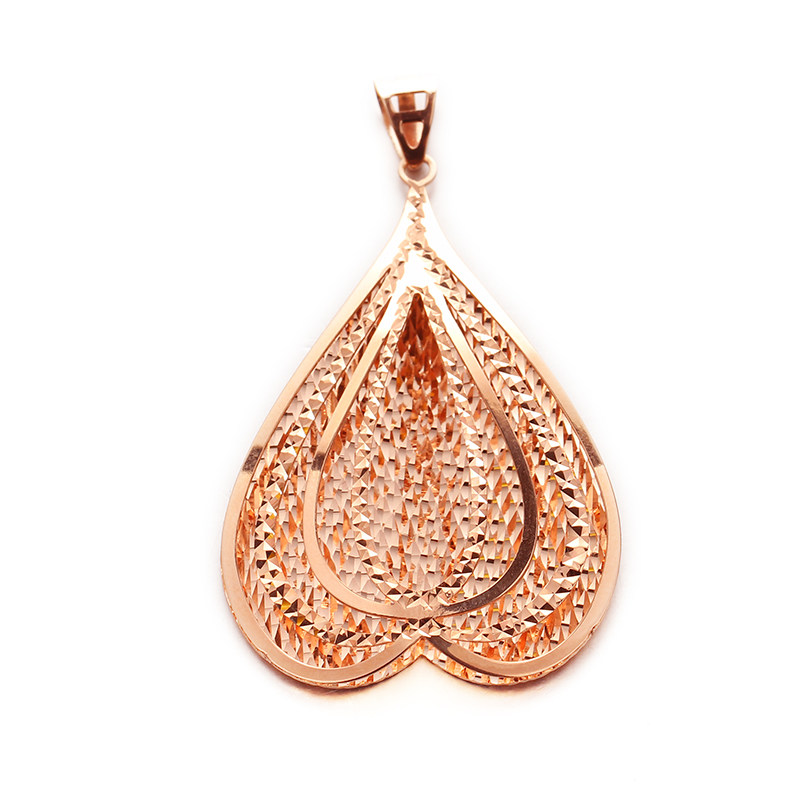 绮丽项链吊坠水滴爱心气质珠宝金气质金玫瑰金彩颈饰