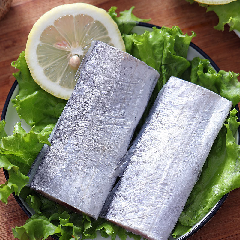 星渔野生带鱼段中段去头新鲜冷冻海鲜东海小眼刀鱼段1斤净重300克