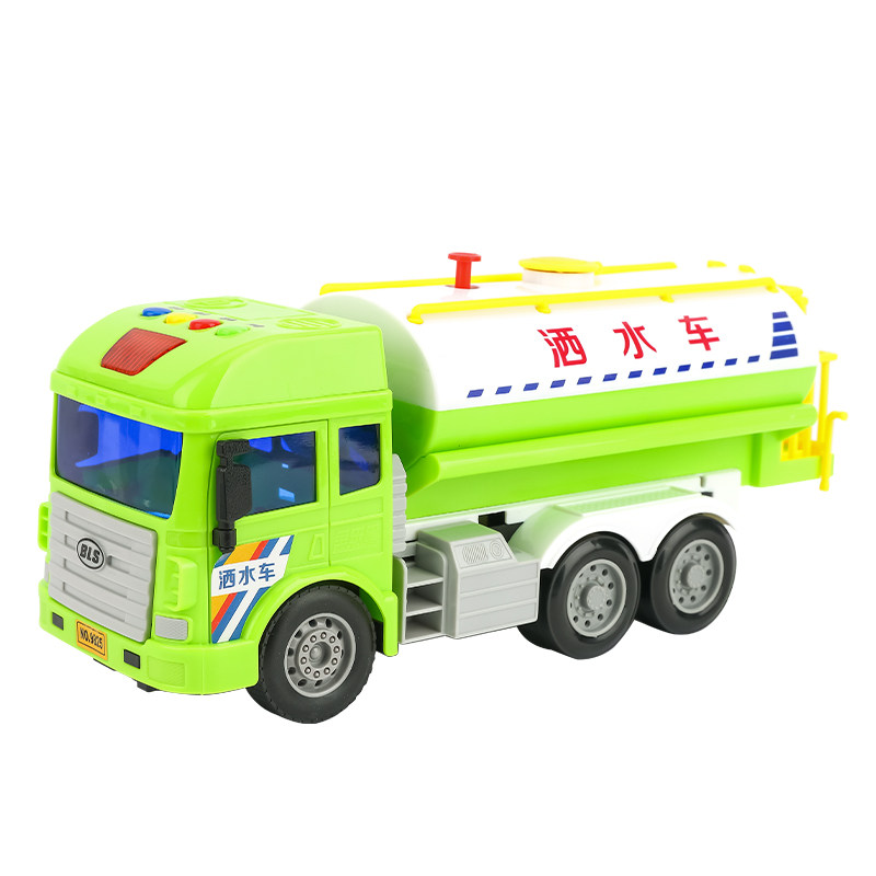 喷水洒水车玩具儿童超大仿真工程车模型宝宝洒水惯性