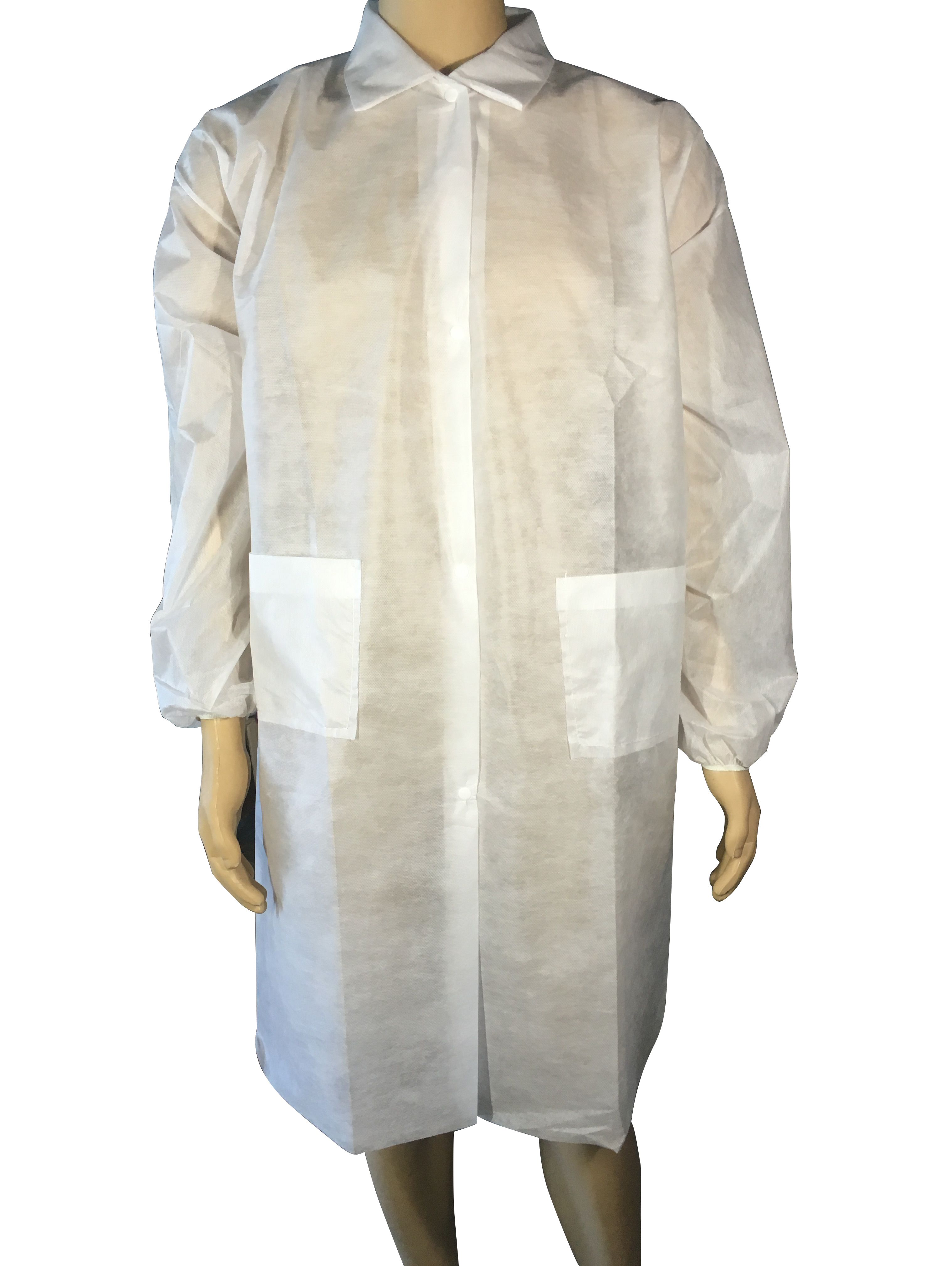 厂家直销一次性工作服无纺布实验服大褂电子车间实验室参观服