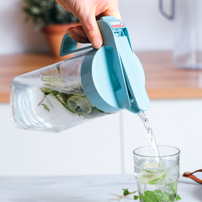 asvel耐高温冰箱冷水壶密封 家用夏季冰水壶大容量冷水杯凉水壶