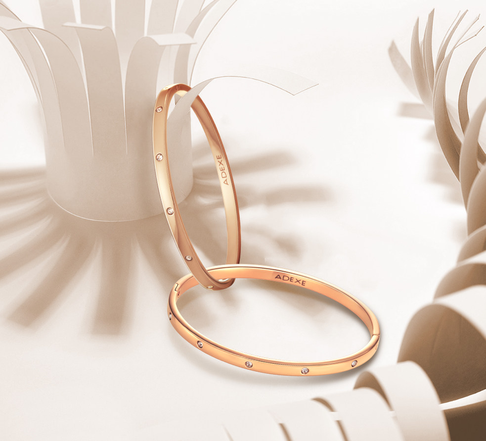 adexeadexe情侣手镯学生生日礼物抖音同款手链玫瑰手镯