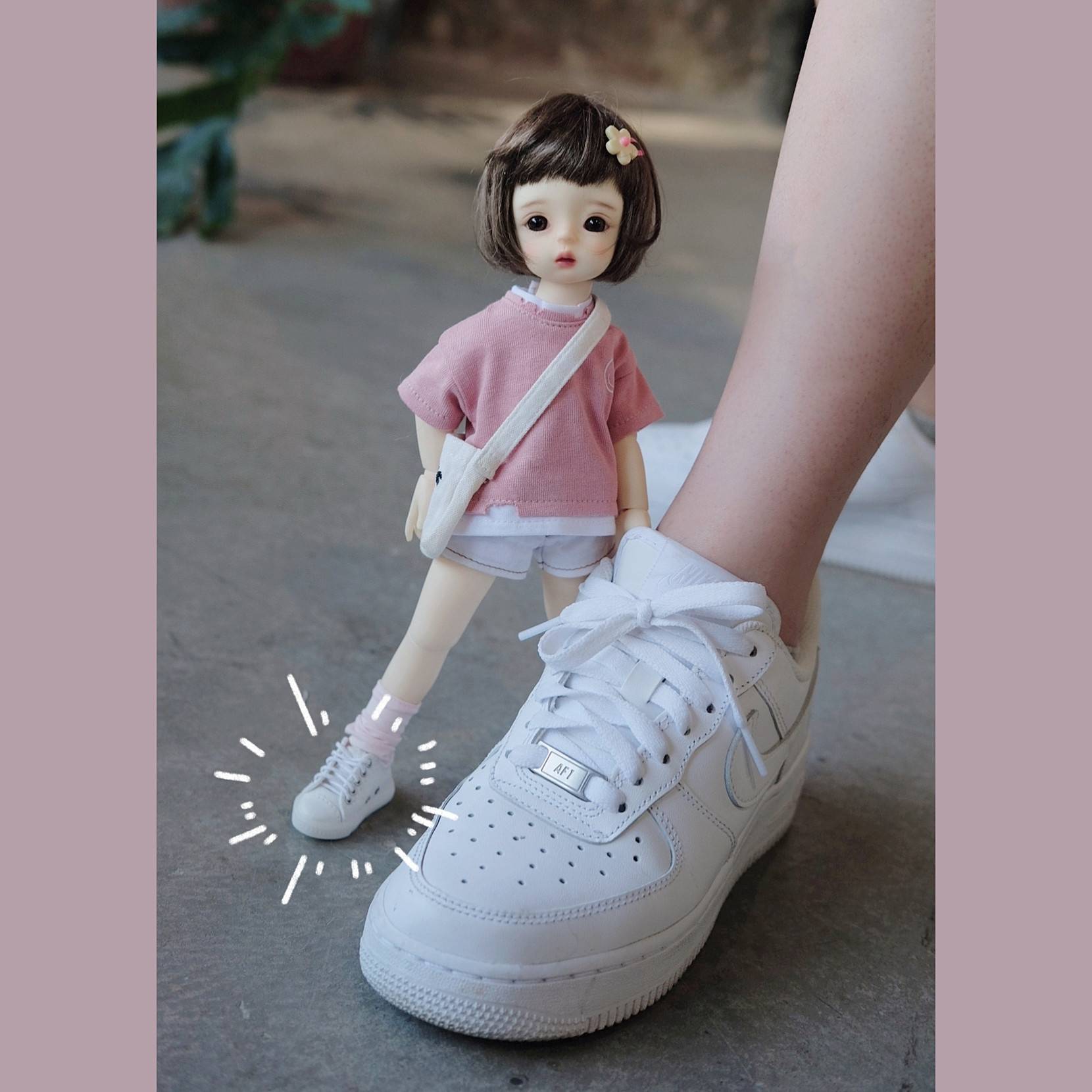 bjdyosd赤木glmdd熊妹日常可爱帆布运动鞋bjd娃娃