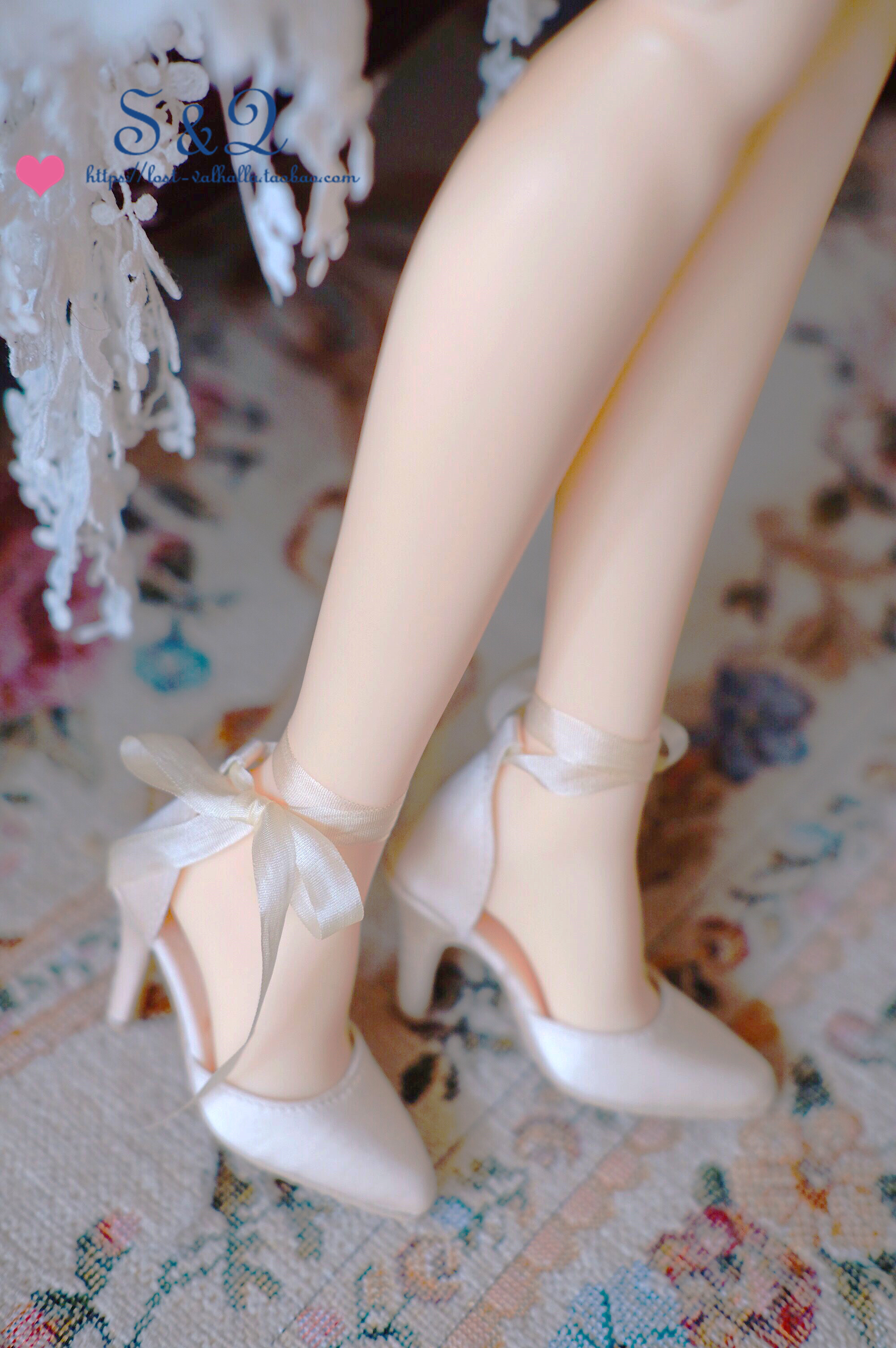 绑带真丝高跟鞋bjdsdgr龙魂大女xagaassd16bjd娃娃