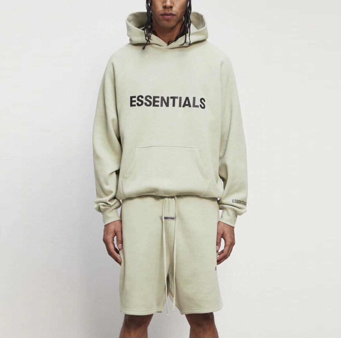 fogfearofgodessentials20ss字母logo压胶连帽卫卫衣