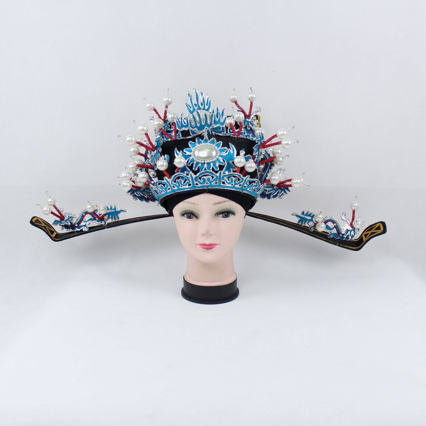 七彩梨园戏曲新款京剧古装演出徐策跑城盔老生民族服装