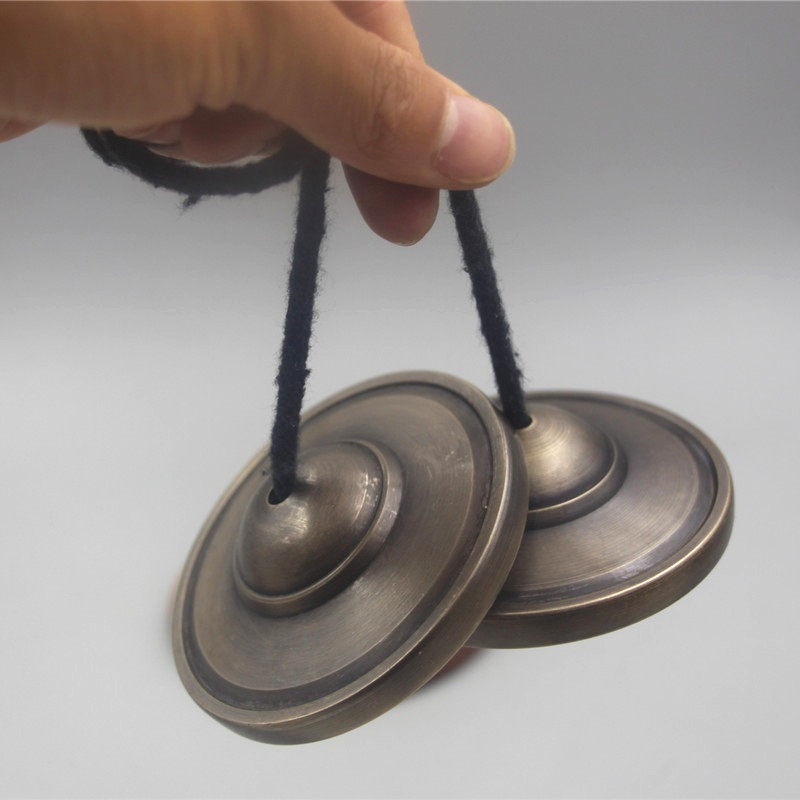 青铜碰铃碰钟响铃铜拔尼泊尔手工宗教用品丁夏撞碰钟