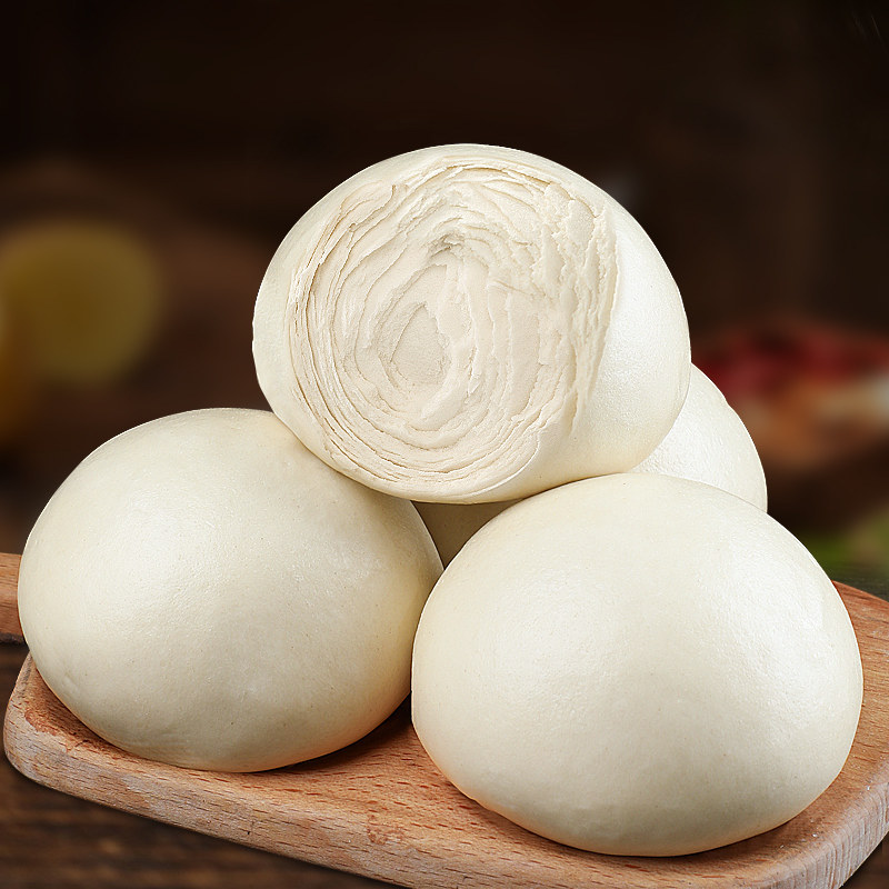 山东千层馒头老面手工戗面饽饽早餐面食呛面包点