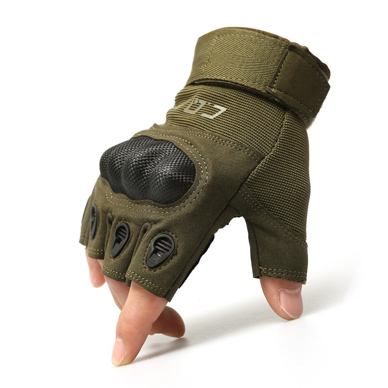 摩托骑行耐磨cs防割半指摩托车装备特种兵战术战术手套