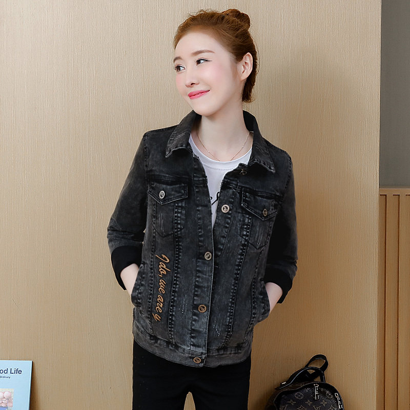 2020年新款牛仔上衣服女士短外套女春秋韩版修身百搭原宿风夹克衫