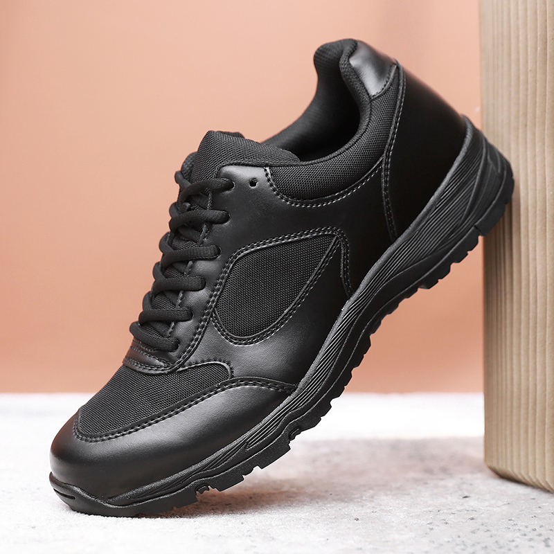 春秋君洛克旗舰店正品新款作训鞋黑色男低帮夏季透气执勤训练鞋