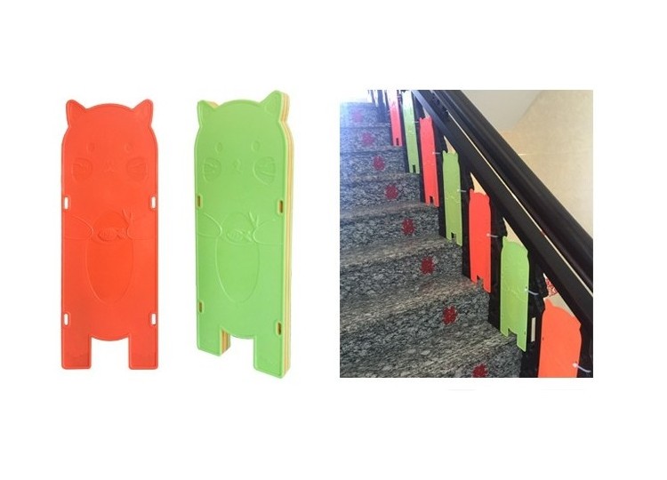 楼梯护板挡板12片儿童坠落缝隙安全宝宝防摔门护栏